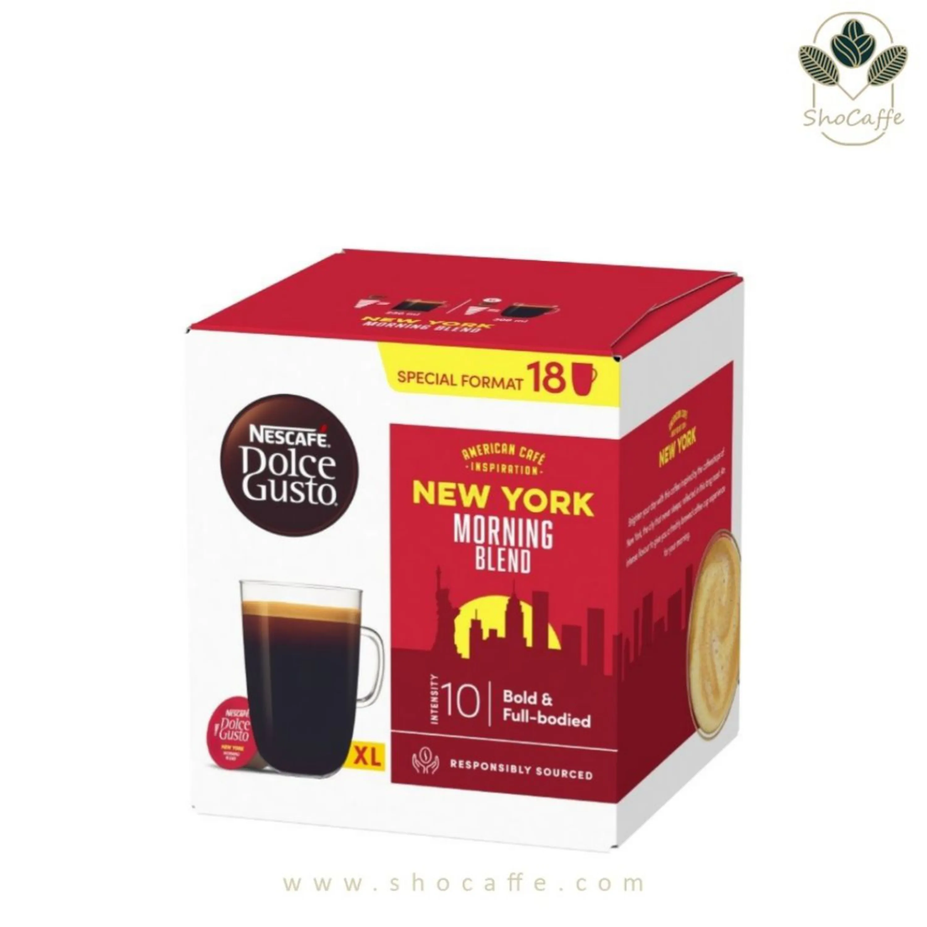 کپسول قهوه دولچه گوستو آمریکانو نیویورک Americano New York Morning Blend